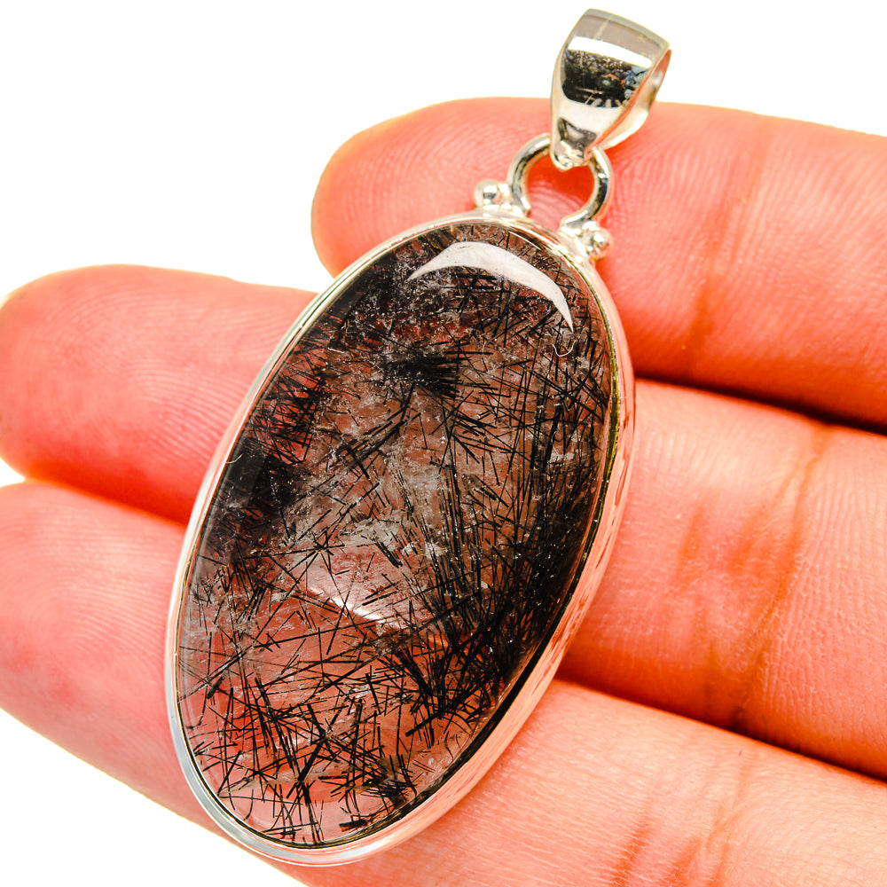 Tourmalinated Quartz Pendants handcrafted by Ana Silver Co - PD14886