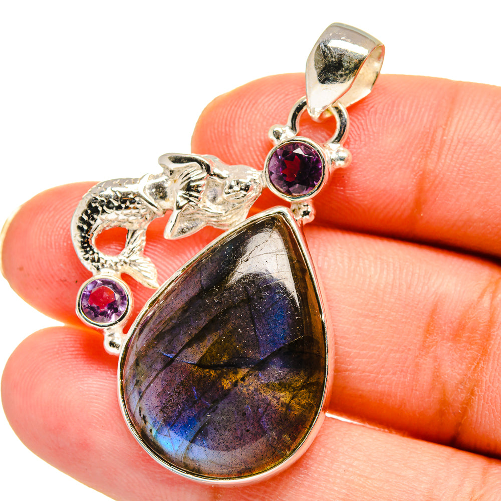 Labradorite Pendants handcrafted by Ana Silver Co - PD14894