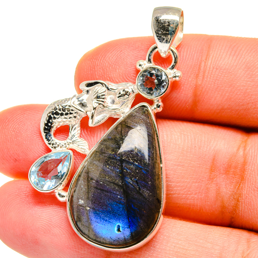 Labradorite Pendants handcrafted by Ana Silver Co - PD14899