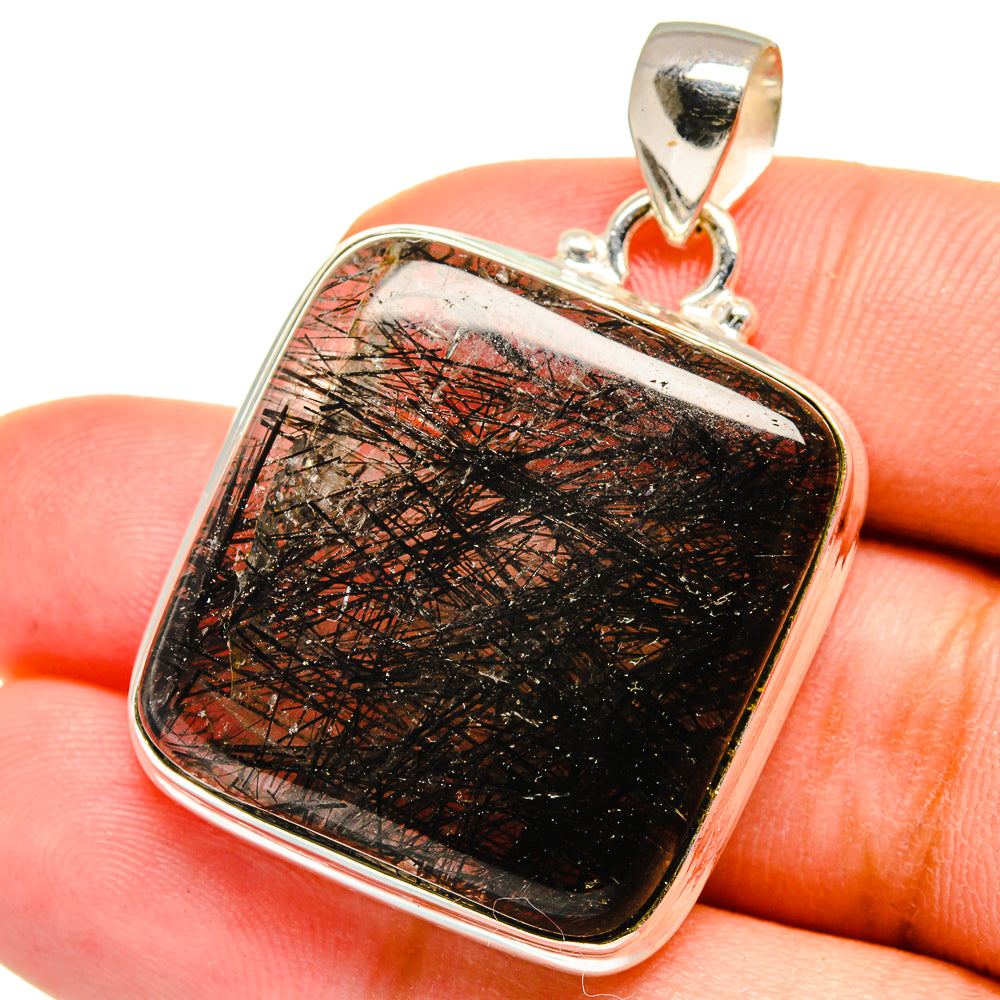 Tourmalinated Quartz Pendants handcrafted by Ana Silver Co - PD14900