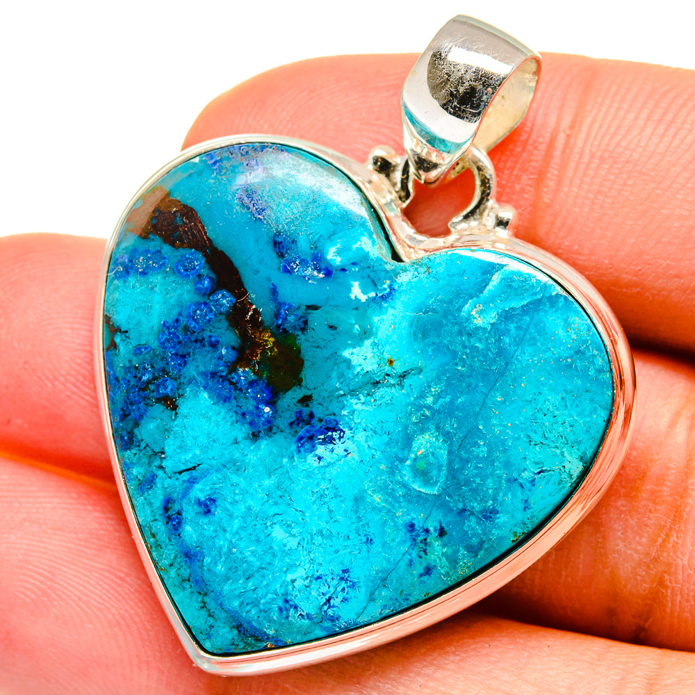 Shattuckite Pendants handcrafted by Ana Silver Co - PD14911
