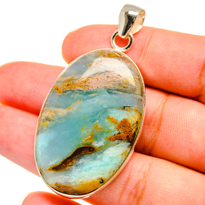 Peruvian Opal Pendants handcrafted by Ana Silver Co - PD14917