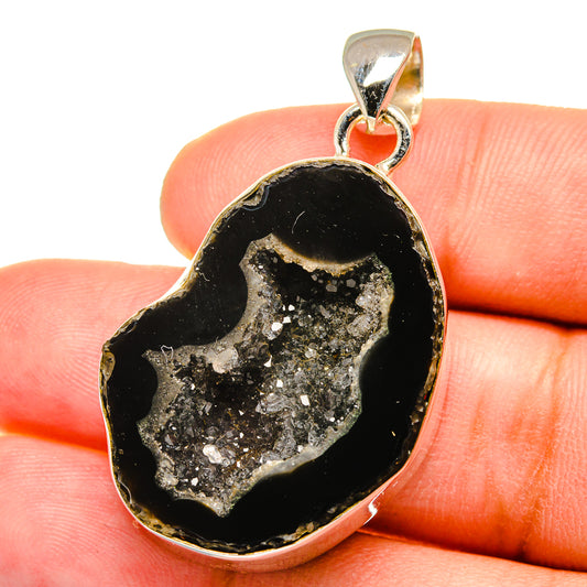 Coconut Geode Slice Pendants handcrafted by Ana Silver Co - PD14923
