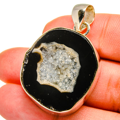 Coconut Geode Slice Pendants handcrafted by Ana Silver Co - PD14926