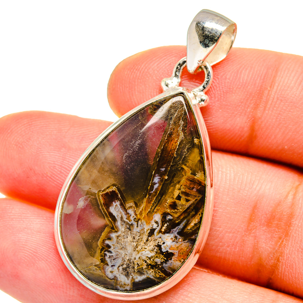 Turkish Tube Agate Pendants handcrafted by Ana Silver Co - PD14935