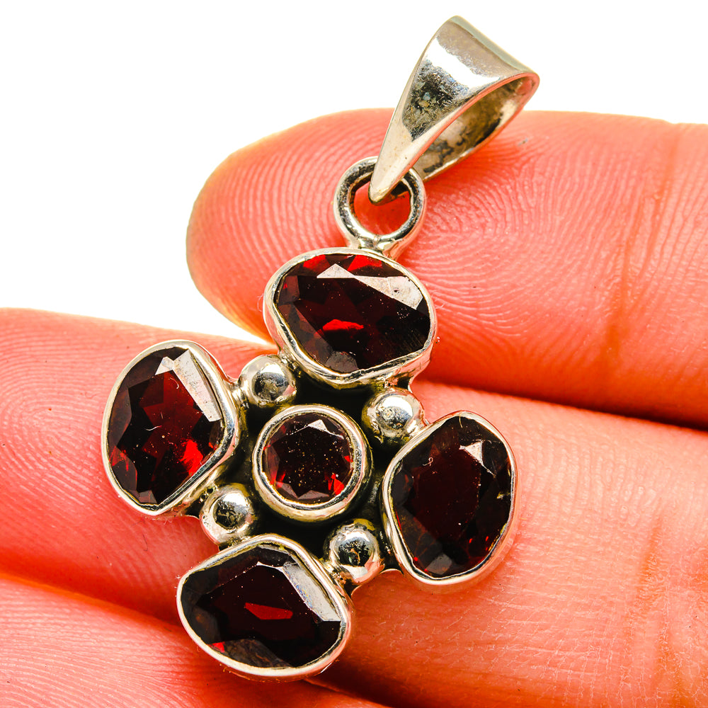 Garnet Pendants handcrafted by Ana Silver Co - PD14937