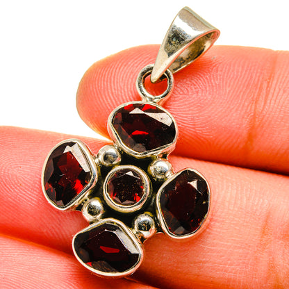 Garnet Pendants handcrafted by Ana Silver Co - PD14937
