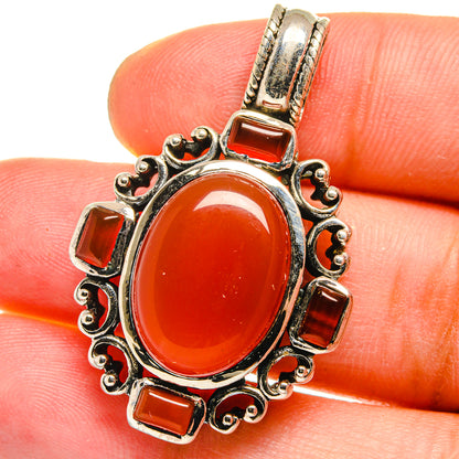 Carnelian Pendants handcrafted by Ana Silver Co - PD14938