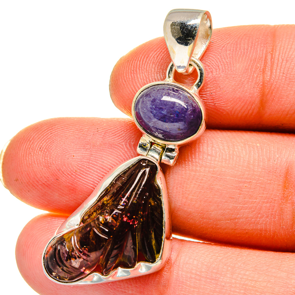 Pink Tourmaline Pendants handcrafted by Ana Silver Co - PD14940