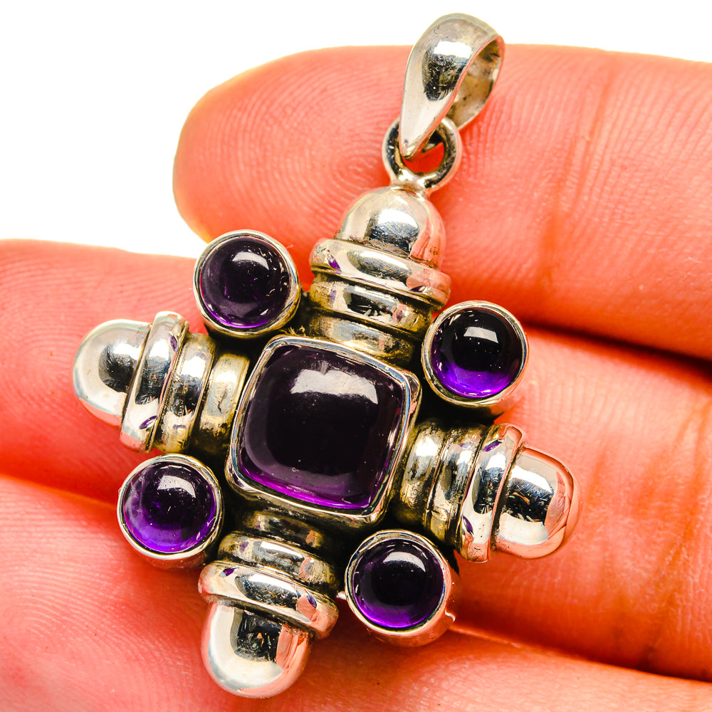 Amethyst Pendants handcrafted by Ana Silver Co - PD14942