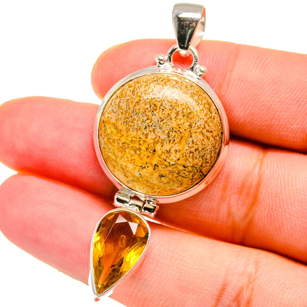 Picture Jasper Pendants handcrafted by Ana Silver Co - PD14956