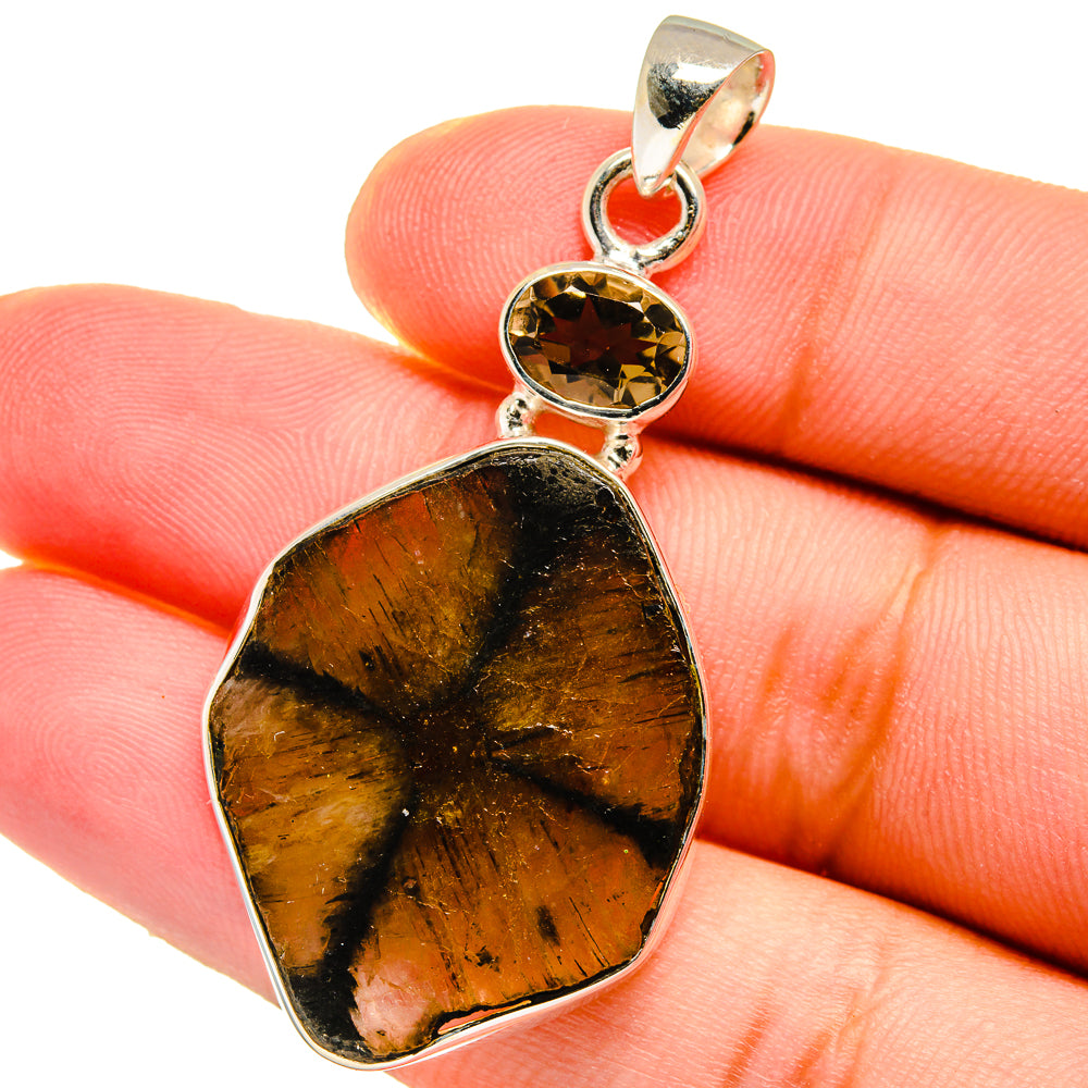Chiastolite Pendants handcrafted by Ana Silver Co - PD14957
