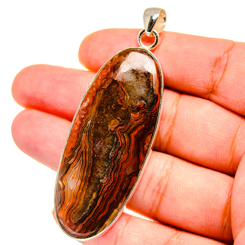 Crazy Lace Agate Pendants handcrafted by Ana Silver Co - PD14964