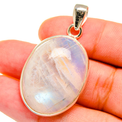 Rainbow Moonstone Pendants handcrafted by Ana Silver Co - PD14965