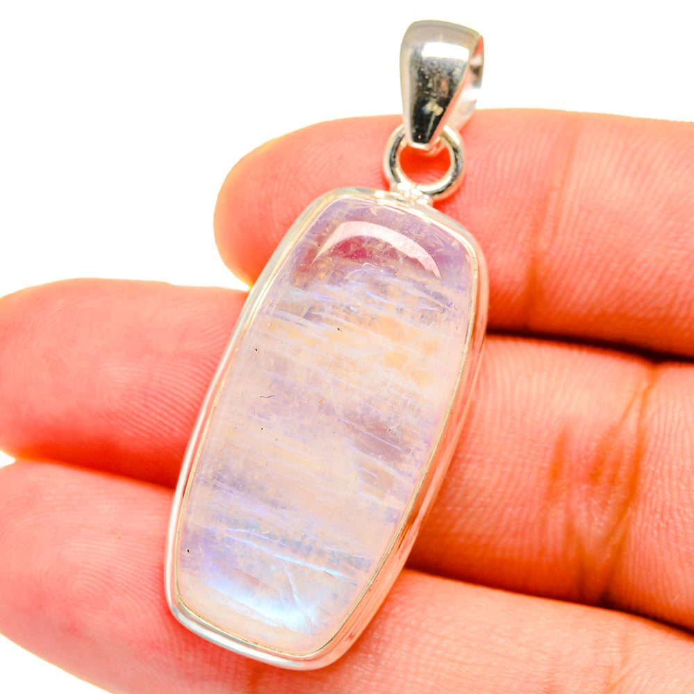Rainbow Moonstone Pendants handcrafted by Ana Silver Co - PD14966