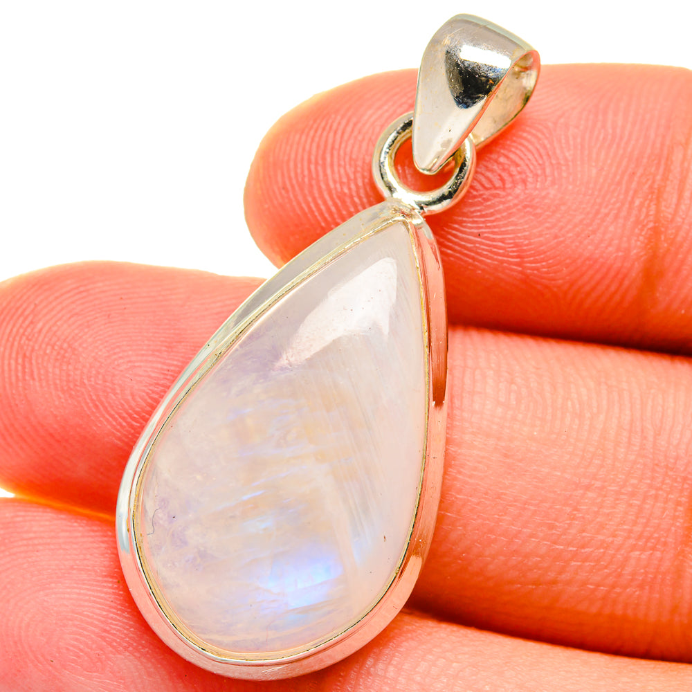 Rainbow Moonstone Pendants handcrafted by Ana Silver Co - PD14968