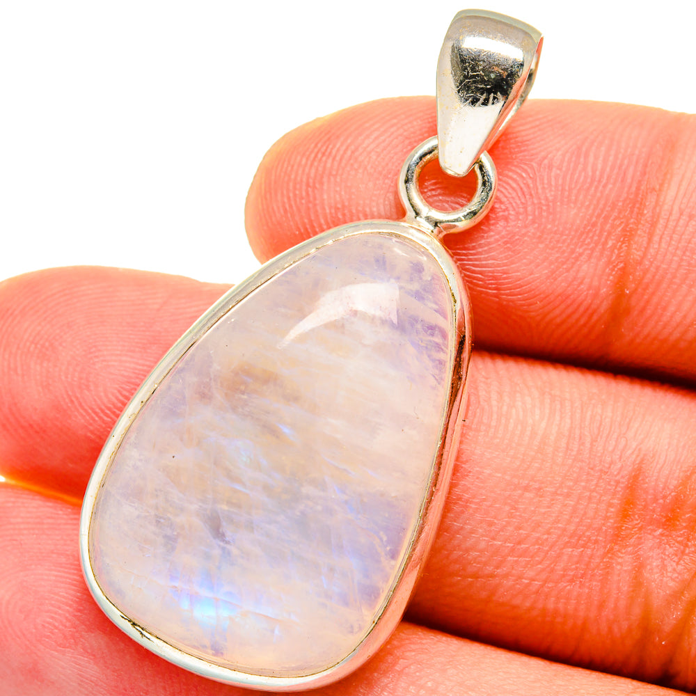 Rainbow Moonstone Pendants handcrafted by Ana Silver Co - PD14969