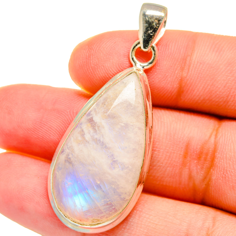 Rainbow Moonstone Pendants handcrafted by Ana Silver Co - PD14972