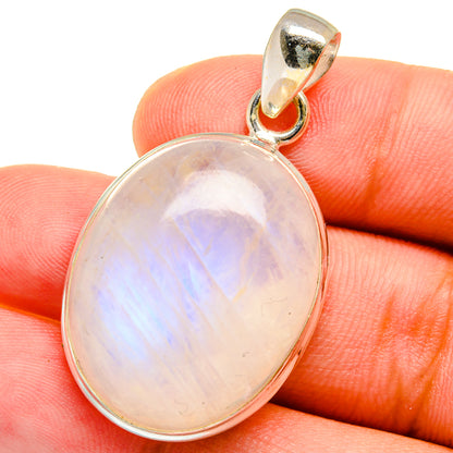 Rainbow Moonstone Pendants handcrafted by Ana Silver Co - PD14973