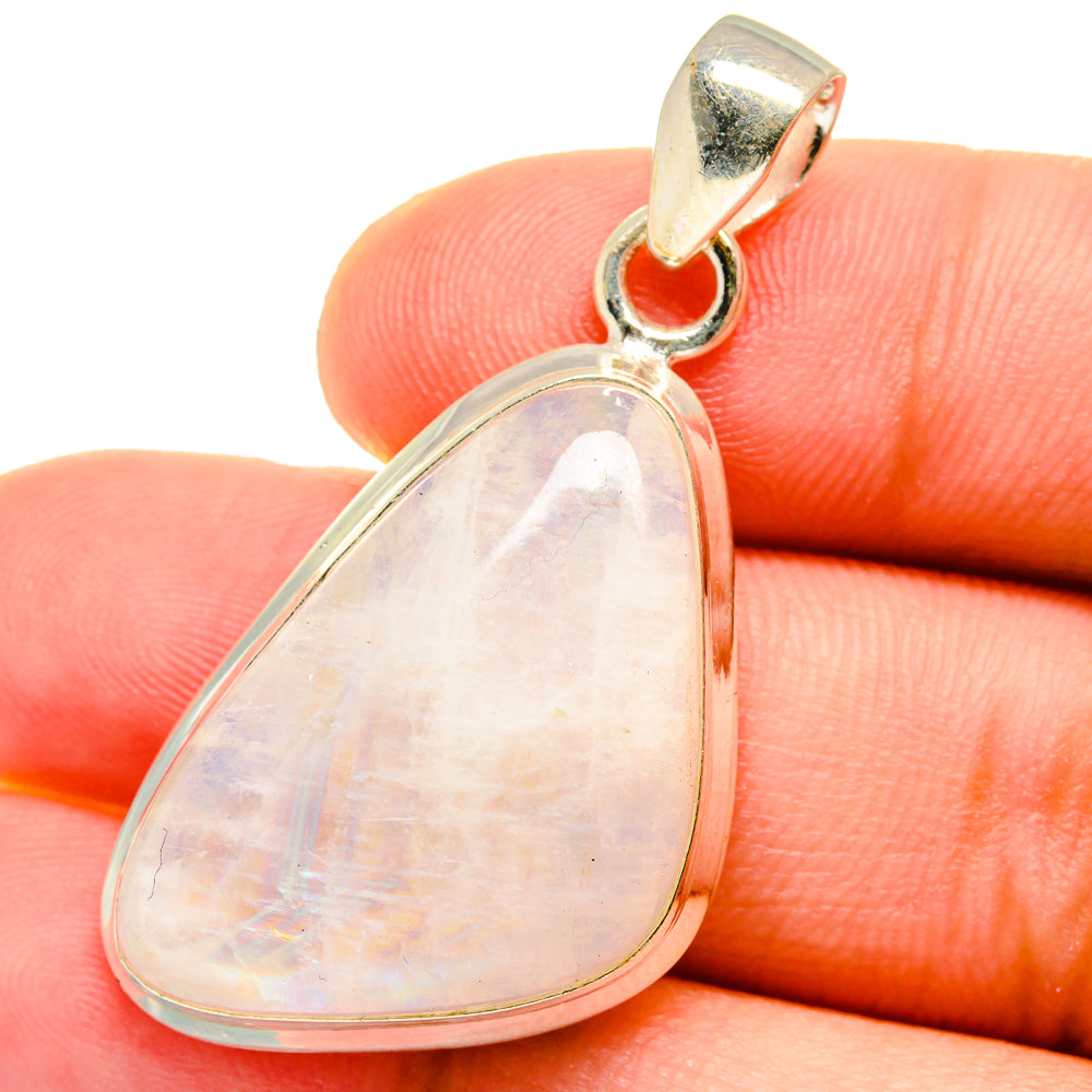 Rainbow Moonstone Pendants handcrafted by Ana Silver Co - PD14975