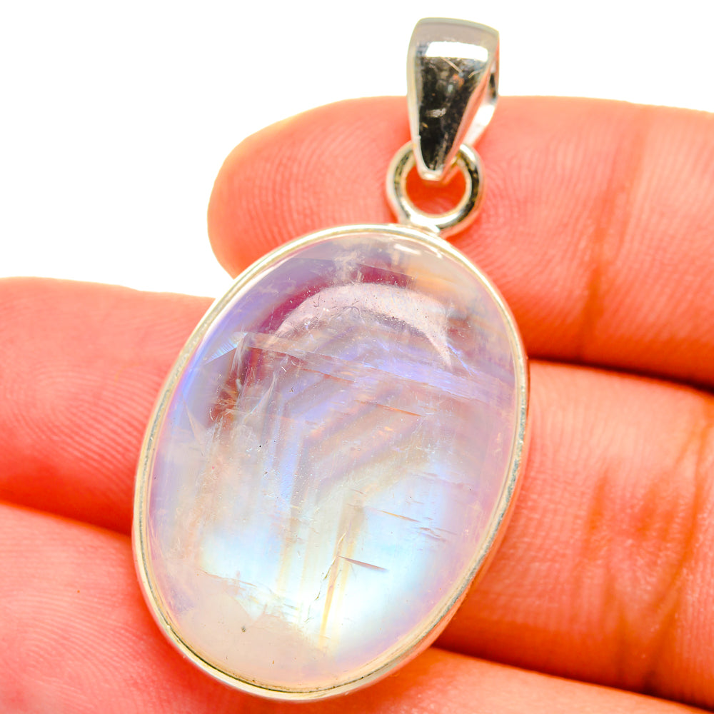Rainbow Moonstone Pendants handcrafted by Ana Silver Co - PD14978