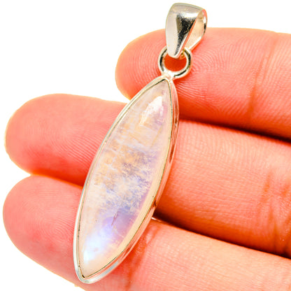 Rainbow Moonstone Pendants handcrafted by Ana Silver Co - PD14979