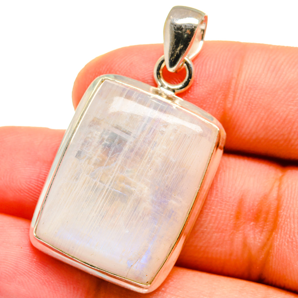 Rainbow Moonstone Pendants handcrafted by Ana Silver Co - PD14983