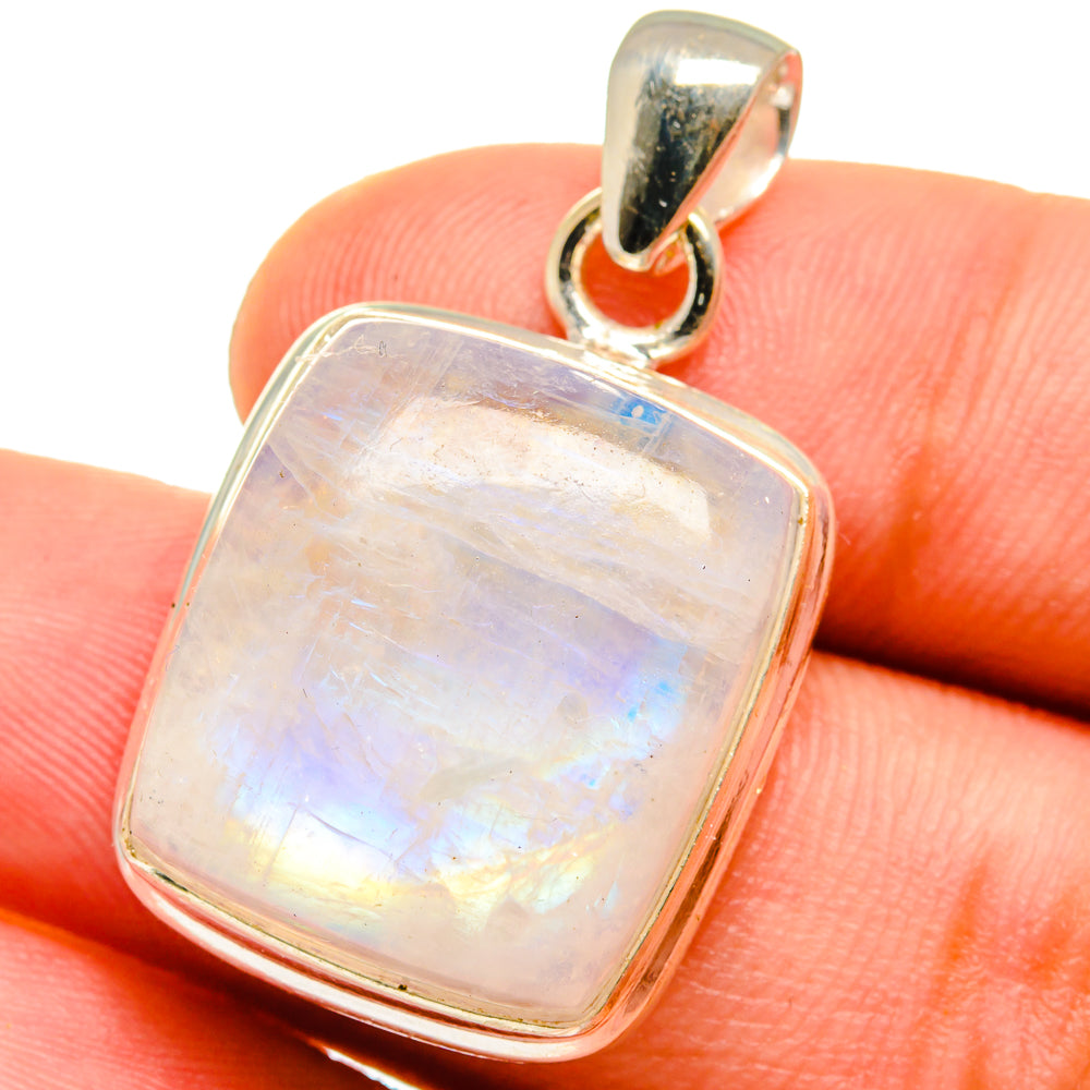 Rainbow Moonstone Pendants handcrafted by Ana Silver Co - PD14985