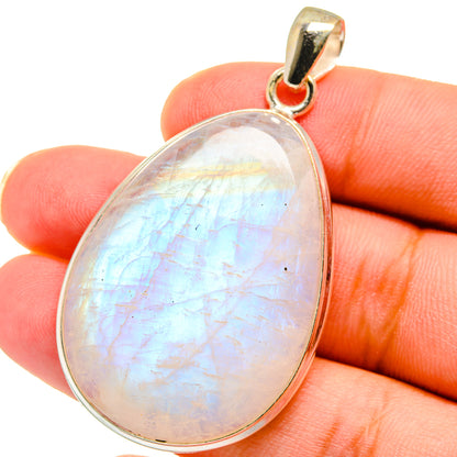 Rainbow Moonstone Pendants handcrafted by Ana Silver Co - PD14987