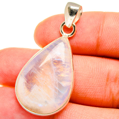 Rainbow Moonstone Pendants handcrafted by Ana Silver Co - PD14988