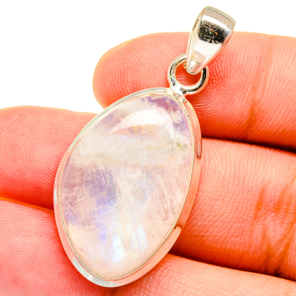 Rainbow Moonstone Pendants handcrafted by Ana Silver Co - PD14992
