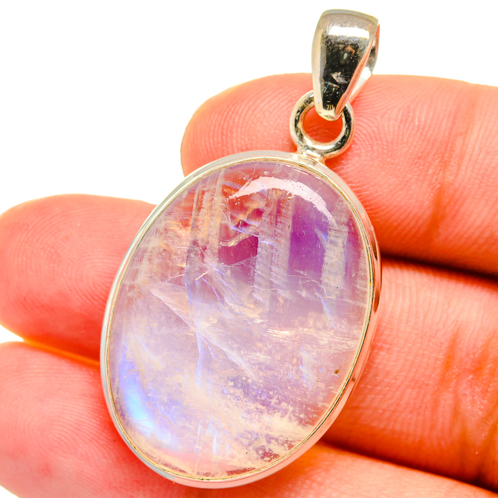 Rainbow Moonstone Pendants handcrafted by Ana Silver Co - PD14994