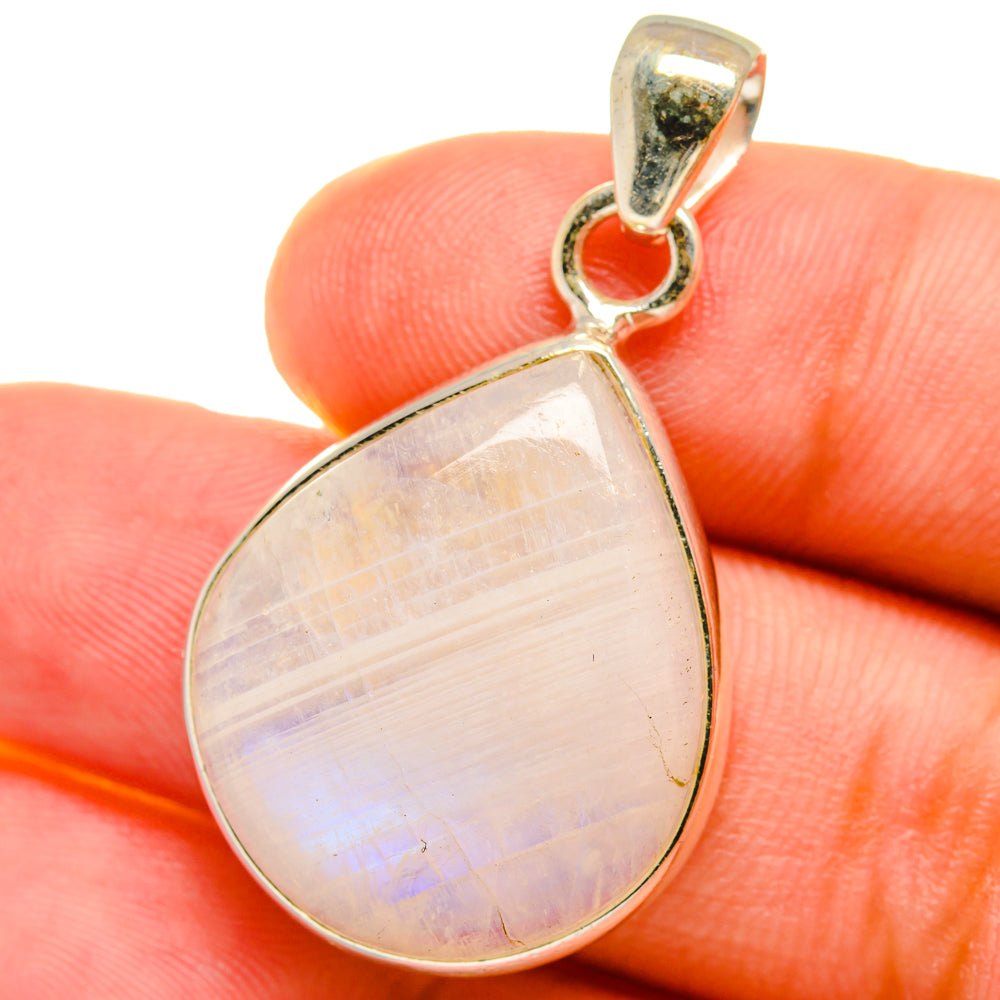 Rainbow Moonstone Pendants handcrafted by Ana Silver Co - PD14998