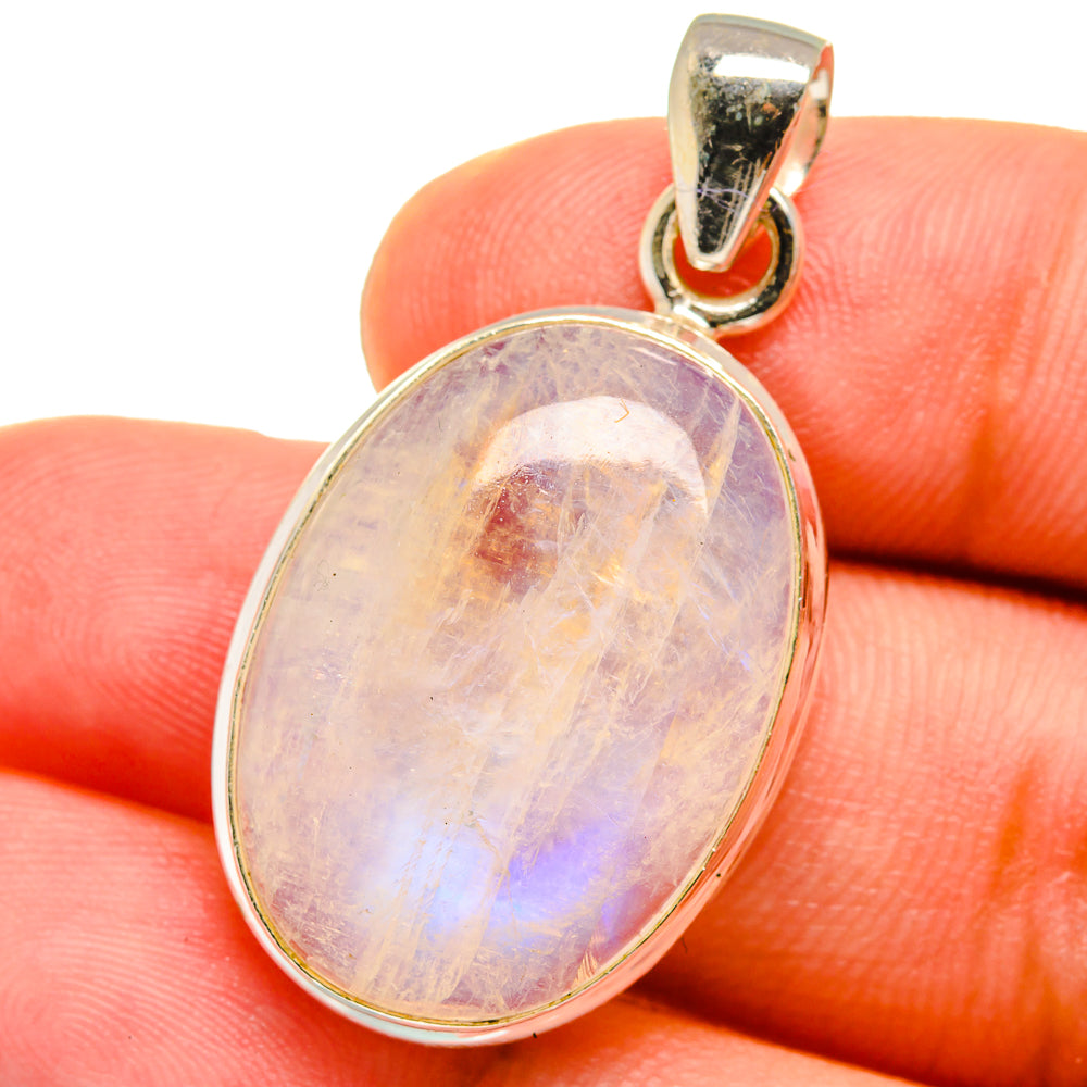 Rainbow Moonstone Pendants handcrafted by Ana Silver Co - PD14999
