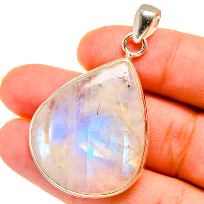 Rainbow Moonstone Pendants handcrafted by Ana Silver Co - PD15001