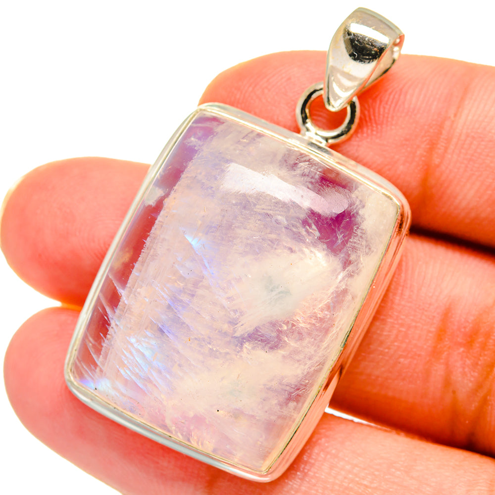 Rainbow Moonstone Pendants handcrafted by Ana Silver Co - PD15006