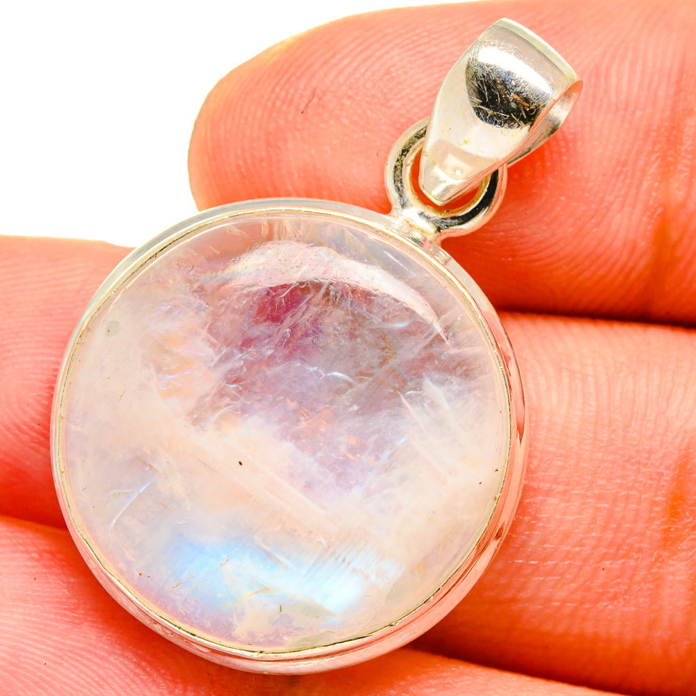 Rainbow Moonstone Pendants handcrafted by Ana Silver Co - PD15008