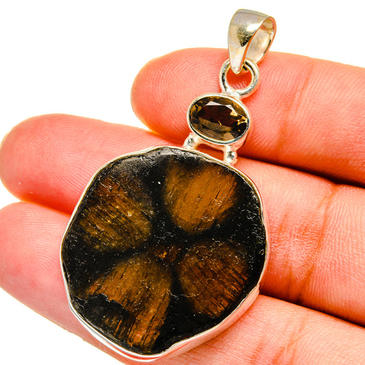 Chiastolite Pendants handcrafted by Ana Silver Co - PD15053