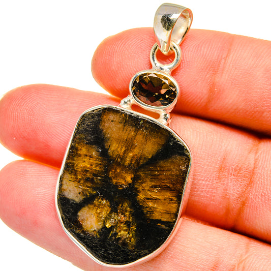 Chiastolite Pendants handcrafted by Ana Silver Co - PD15054