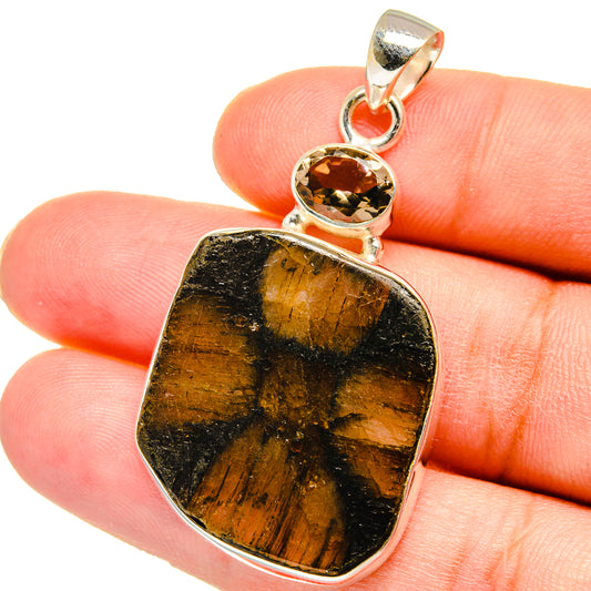 Chiastolite Pendants handcrafted by Ana Silver Co - PD15055