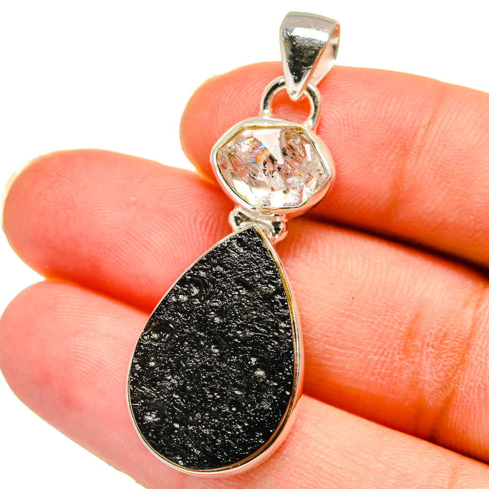 Tektite Pendants handcrafted by Ana Silver Co - PD15068