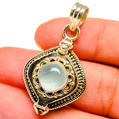Aquamarine Pendants handcrafted by Ana Silver Co - PD15069
