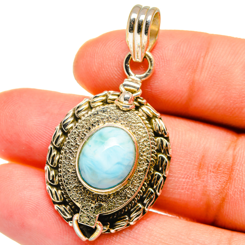 Larimar Pendants handcrafted by Ana Silver Co - PD15077