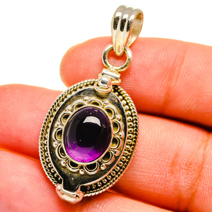 Amethyst Pendants handcrafted by Ana Silver Co - PD15079