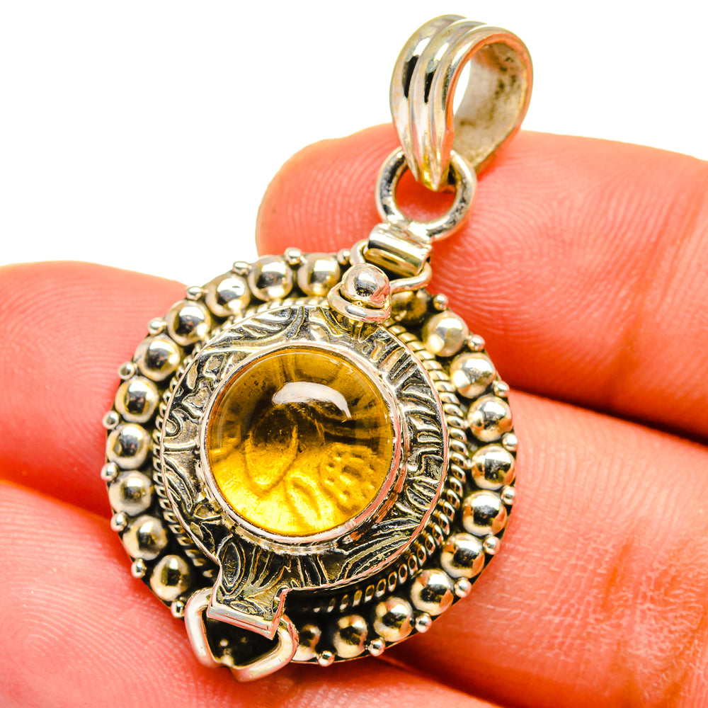 Citrine Pendants handcrafted by Ana Silver Co - PD15081