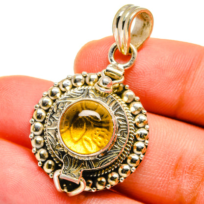 Citrine Pendants handcrafted by Ana Silver Co - PD15081
