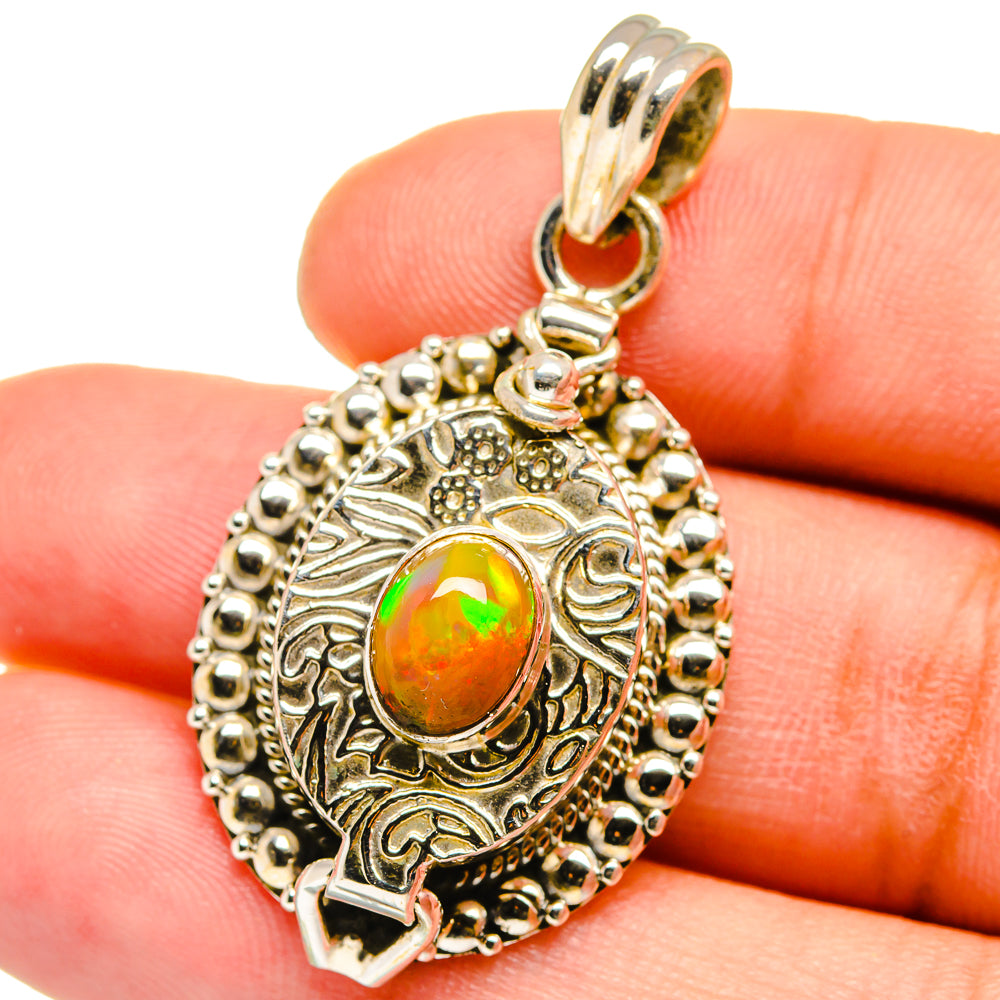 Ethiopian Opal Pendants handcrafted by Ana Silver Co - PD15083