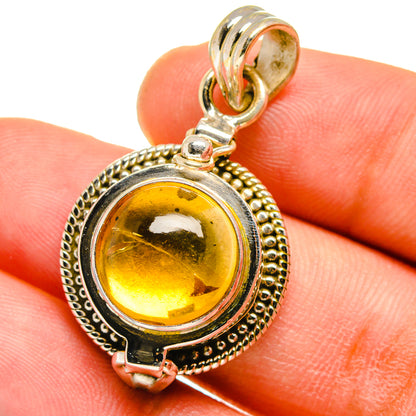 Citrine Pendants handcrafted by Ana Silver Co - PD15084