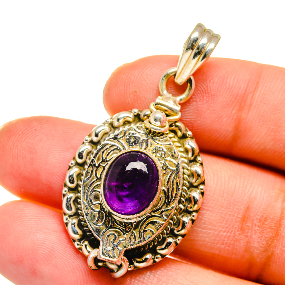 Amethyst Pendants handcrafted by Ana Silver Co - PD15085
