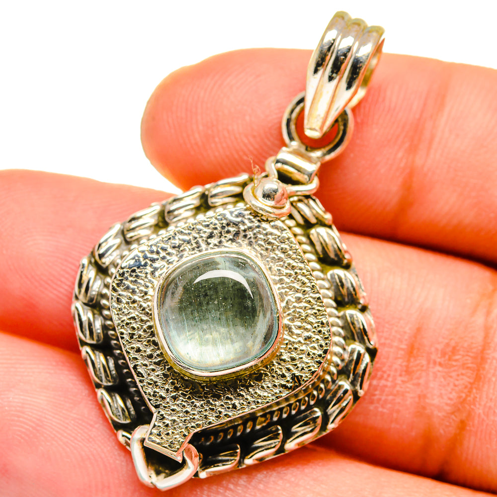 Aquamarine Pendants handcrafted by Ana Silver Co - PD15093